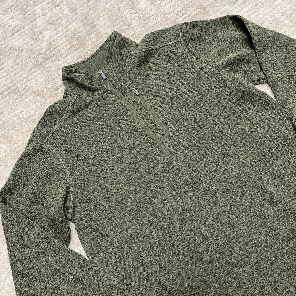 NWT Eddie Bauer Men's Radiator Fleece 1/4 Zip Pullover - Dark Fatigue Green Med.
